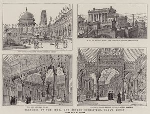 Sketches at the India and Ceylon Exhibition, Earl